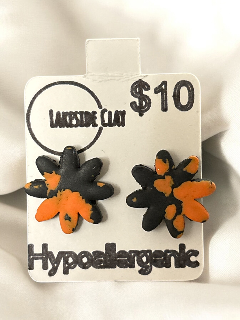 Black & Orange Flowers