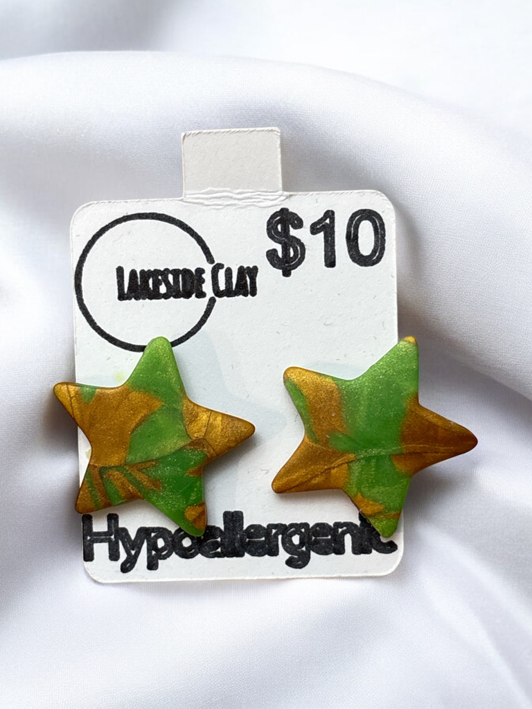 Green & Gold Stars