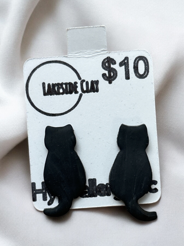 Black Cat Studs