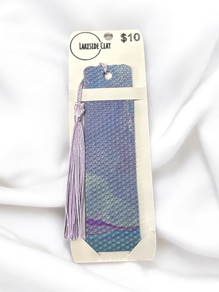 Blue Opal Twist Dots Bookmark