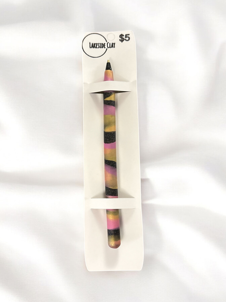 Pink, Gold, Black Twist Pen