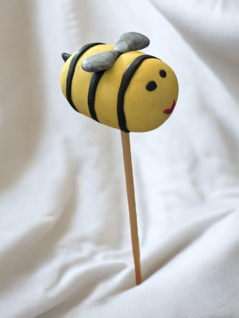 Yellow Bee Plant Stake