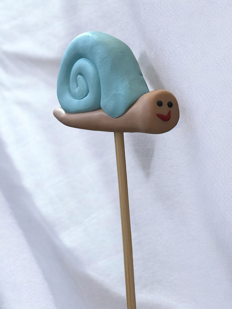 Blue Snail Plant Stake