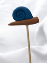 Blue Snail Plant Stake