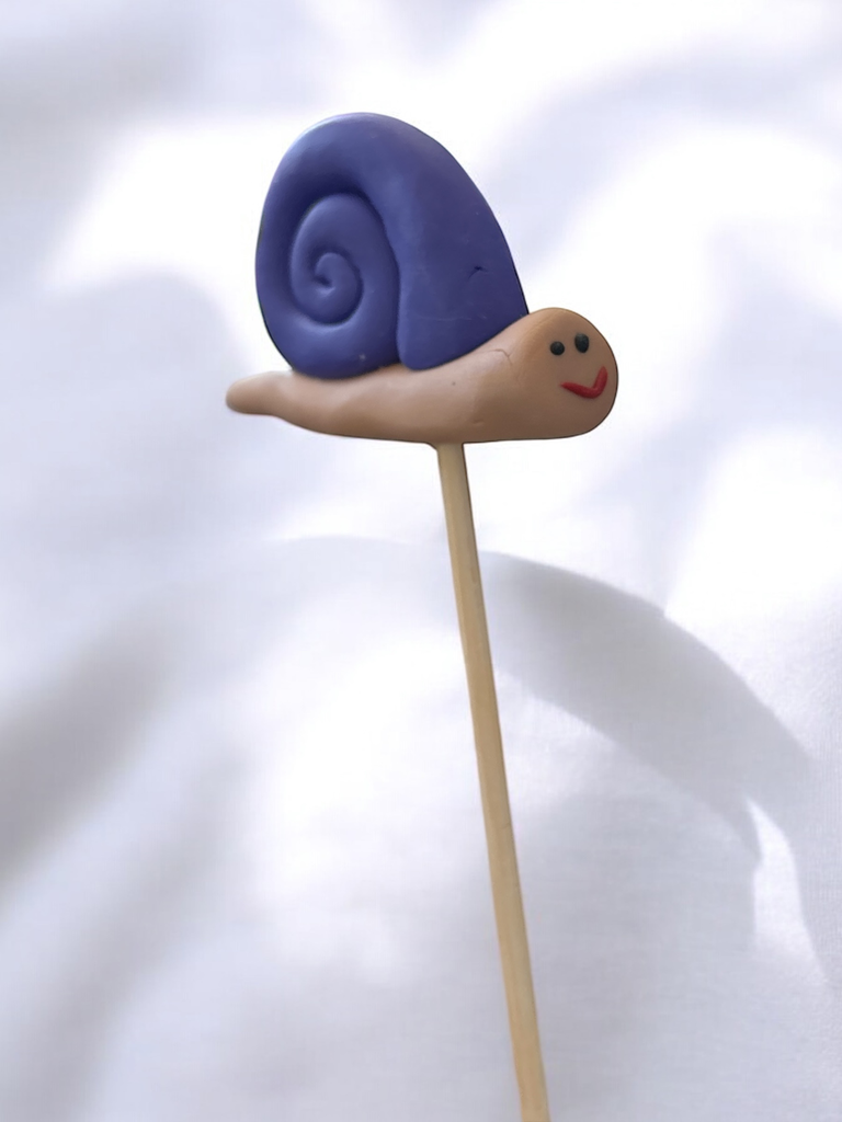 Purple Snail Plant Stake