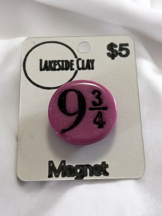 Pink 9 3/4 Magnet