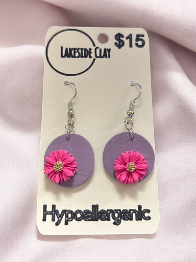 [1-3] Pink Flowers on Purple Disks