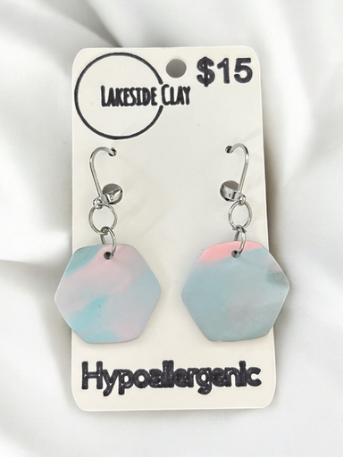 [25-2] Marble Pastel Hexagons