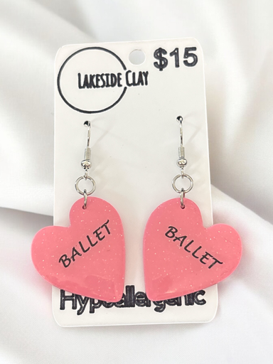 [48-2] Sparkly Pink Ballet Hearts