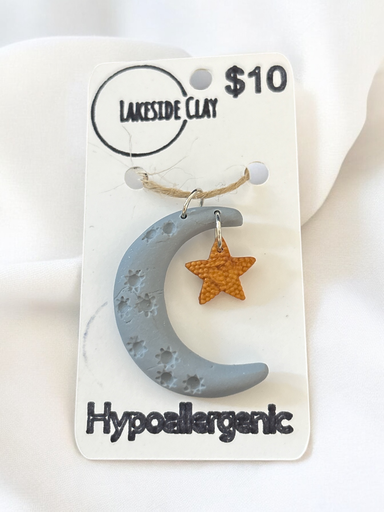 [37-5] Moon & Star Pendant