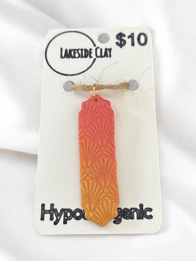 [46-35] Art Deco Sunset Drop Pendant