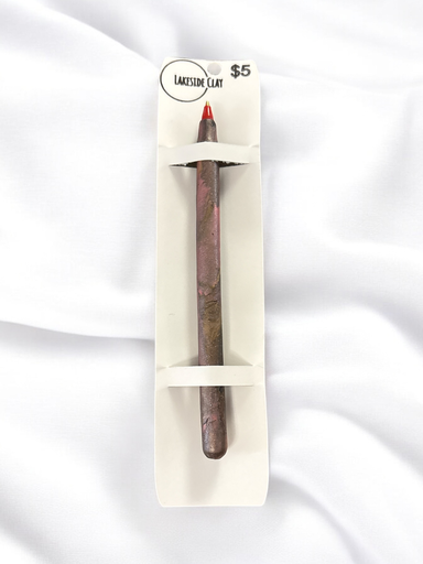 [L-77] Pink Black Marble Pen