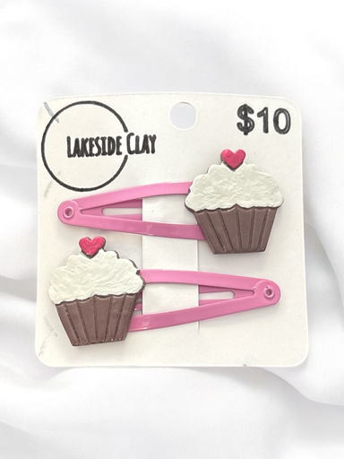 [16-55] Cupcakes Hair Clips