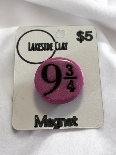 [A-33] Pink 9 3/4 Magnet